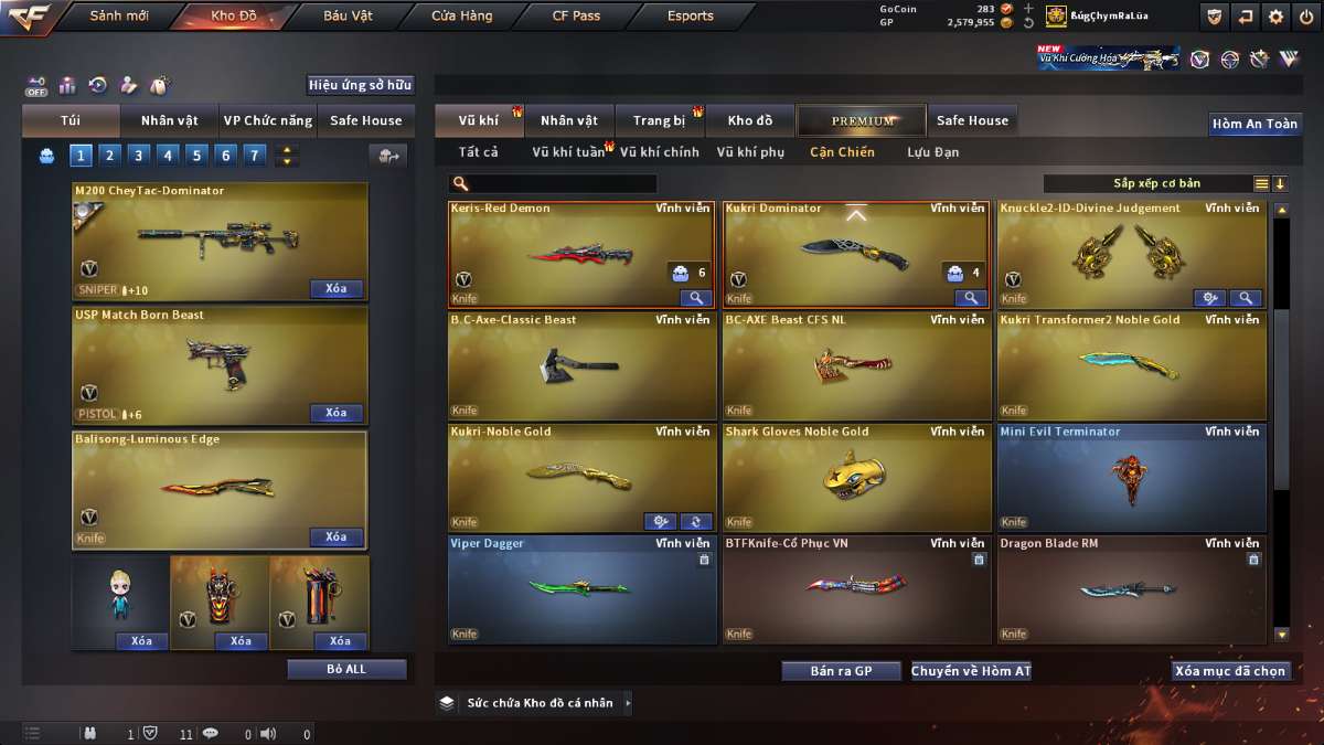 shop acc cf uy tin gia re